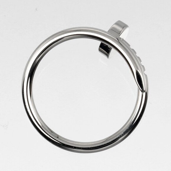 CARTIER Juste un Clou small model Ring K18 white gold #3.7(US Size) 3.27g - Picture 6 of 11